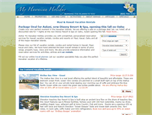 Tablet Screenshot of myhawaiianholiday.com